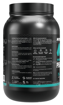 Nutrabay Pure Pea Protein Isolate Unflavoured Powder 1000Gm