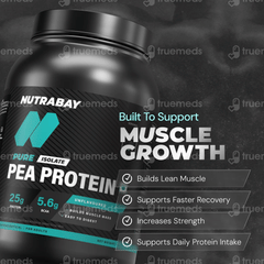 Nutrabay Pure Pea Protein Isolate Unflavoured Powder 1000Gm