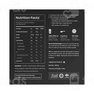 Nutrabay Gold Micronized Creatine Monohydrate Cola Powder 250gm