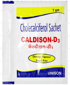 Caldison D3 Orange Flavour Sugar Free Sachet 1gm