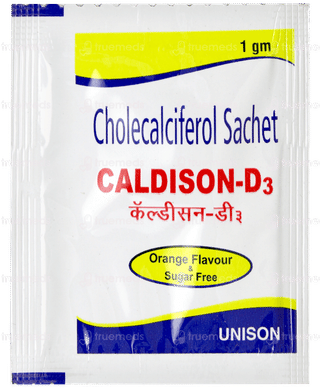 Caldison D3 Orange Flavour Sugar Free Sachet 1gm