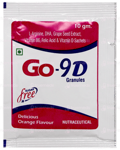 Go 9d Orange Flavour Sugar Free Granules 10gm