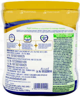 Ensure Diabetes Care Vanilla Flavour Zero Added Sucrose Powder Jar 375gm
