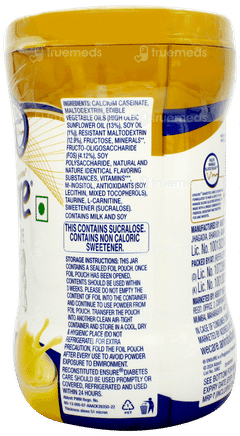 Ensure Diabetes Care Vanilla Flavour Zero Added Sucrose Powder Jar 375gm