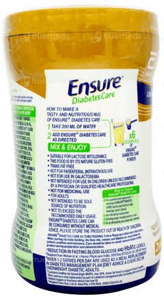 Ensure Diabetes Care Vanilla Flavour Zero Added Sucrose Powder Jar 375gm