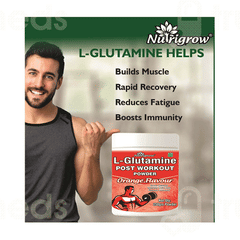 Nutrigrow L Glutamine Post Workout Orange Flavour Powder 250Gm