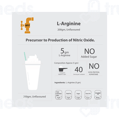 Myfitfuel L Arginine Micronized 5000mg Unflavoured No Sugar 200gm
