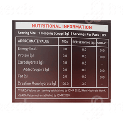 Nakpro Nutrition Creatine Monohydrate Unflavoured 250gm