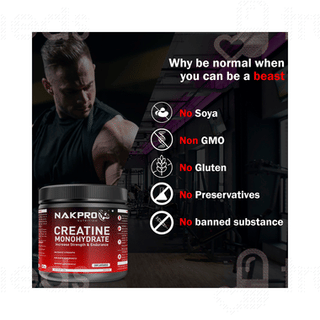 Nakpro Nutrition Creatine Monohydrate Unflavoured 250gm