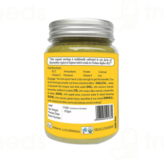 Praakritik Organic Vitamin B12 Moringa Leaf Powder 100Gm