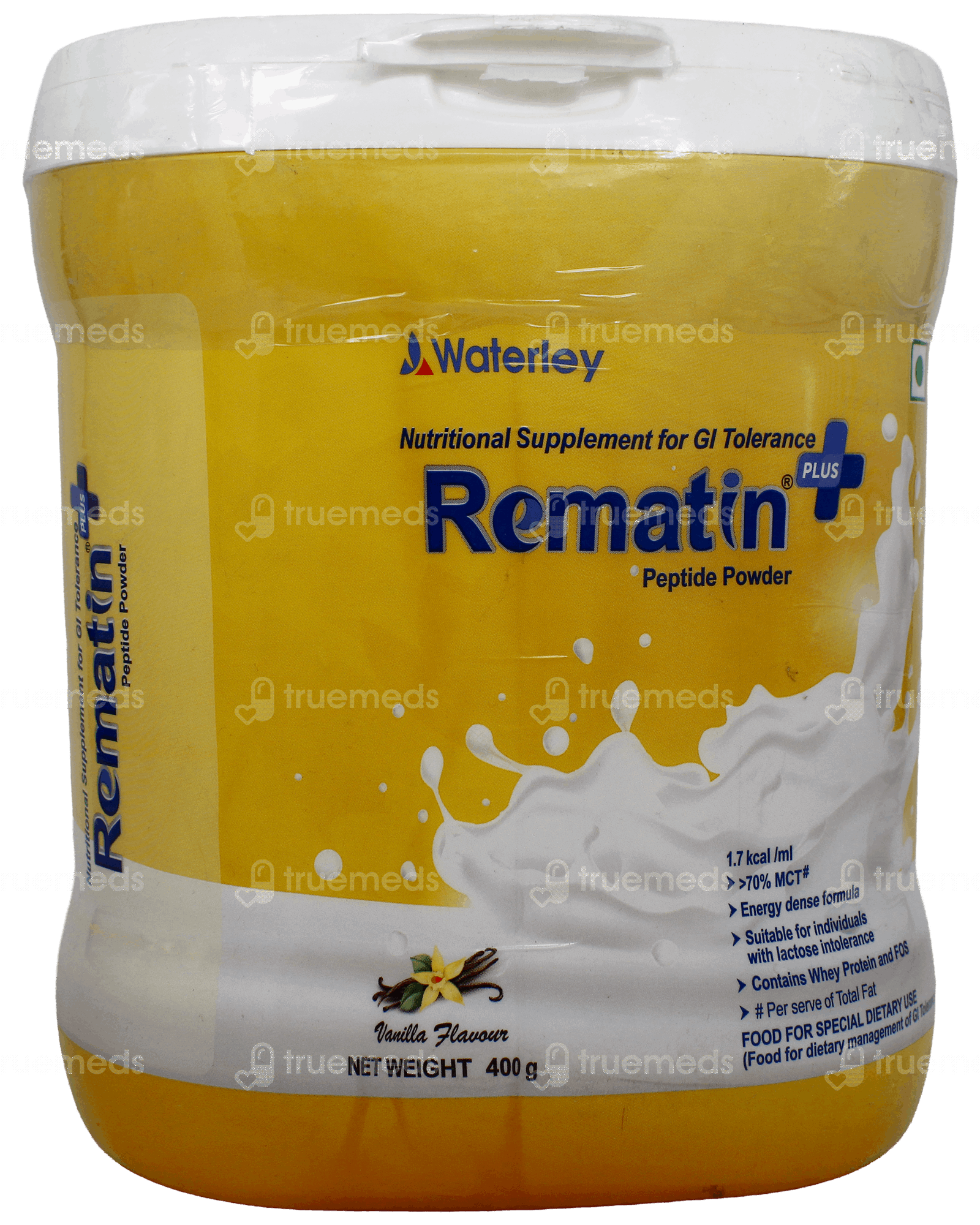 Rematin Plus Vanilla Flavour Peptide Powder 400Gm