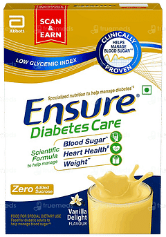 Ensure Diabetes Care Vanilla Flavour Zero Added Sucrose Refill Powder 375gm