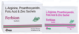 Ferbion Orange Flavour Sugar Free Sachet 5gm