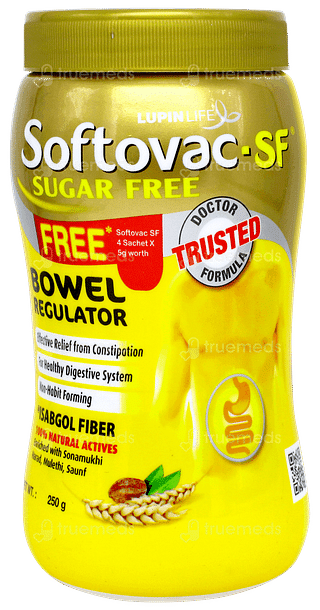 Softovac Sf Powder 250gm With Softovac Sf 5gm Pack Of 4 Sachets Free