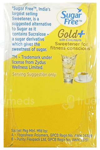 Sugar Free Gold+ With Chromium 0.75Gm Pack Of 25 Sachets