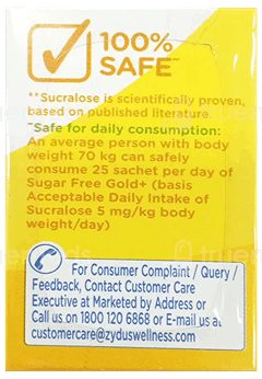 Sugar Free Gold+ With Chromium 0.75Gm Pack Of 25 Sachets