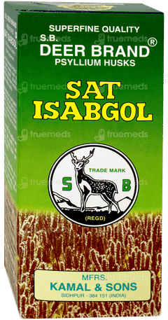 Deer Brand Sat Isabgol Psyllium Husk Powder 100gm