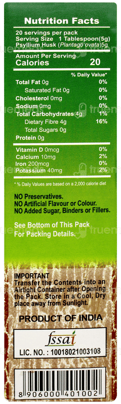 Deer Brand Sat Isabgol Psyllium Husk Powder 100gm