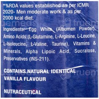 Albuzest Reno Vanilla Flavour No Added Sugar Powder Jar 400Gm