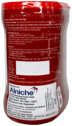 Albuzest Vanilla Flavour No Added Sugar Powder Jar 400Gm