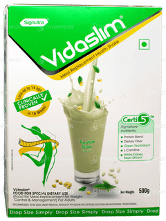 Vidaslim Vanilla Elixir Flavour Powder 500gm