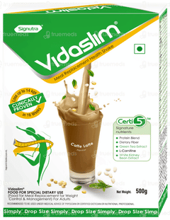 Vidaslim Caffe Latte Flavour Refill Powder 500gm
