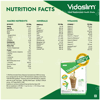 Vidaslim Caffe Latte Flavour Powder 500gm