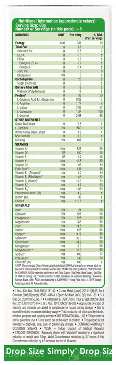Vidaslim Caffe Latte Flavour Refill Powder 500gm