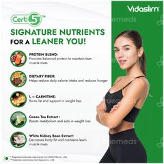 Vidaslim Caffe Latte Flavour Refill Powder 500gm