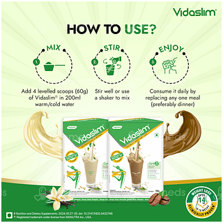 Vidaslim Caffe Latte Flavour Powder 500gm