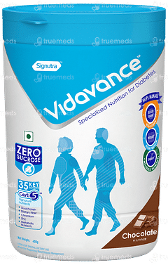 Vidavance Chocolate Flavour Zero Sucrose Powder Jar 400gm