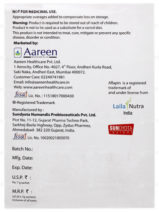 Roseup Lime Flavour Sugar Free Sachet 7gm