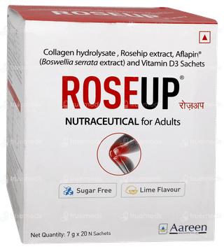 Roseup Lime Flavour Sugar Free Sachet 7gm