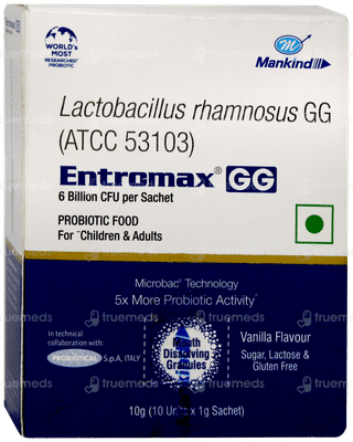 Entromax Gg Vanilla Flavour Sugar Free Sachet 1gm