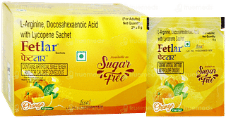 Fetlar Orange Flavour Sugar Free Sachet 6gm