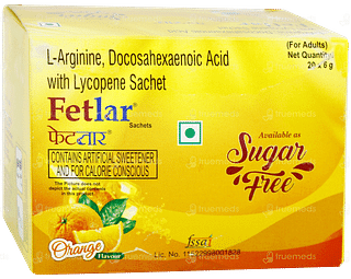 Fetlar Orange Flavour Sugar Free Sachet 6gm