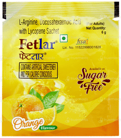 Fetlar Orange Flavour Sugar Free Sachet 6gm