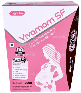 Vivamom Sf Zero Sucrose Chocolate Flavour Refill Powder 200Gm