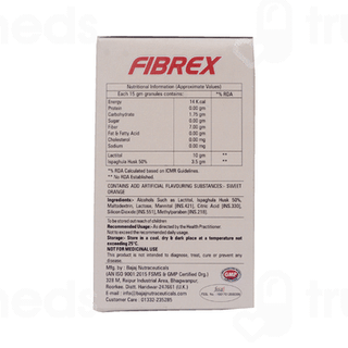 Fibrex Orange Flavour Sugar Free Powder 90gm