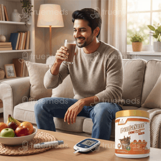 Pentasure Dm Diabetes Care Chocolate Flavour Sucrose Free Powder Jar 400Gm