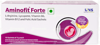 Aminofit Forte Lemon Orange Flavour Sugar Free Sachet 5gm
