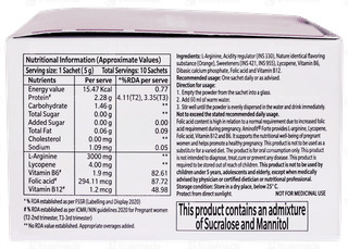 Aminofit Forte Lemon Orange Flavour Sugar Free Sachet 5gm