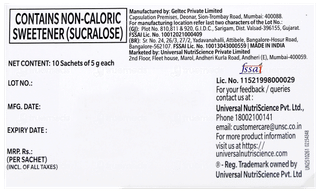 Aminofit Forte Lemon Orange Flavour Sugar Free Sachet 5Gm