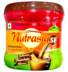 Nutrasig Sf Chocolate Flavour No Added Sucrose Powder 300Gm Nutrasig Sf Chocolate Flavour No Added Sucrose Powder 300Gm