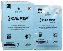 Calpep New Mango Flavour Sugar Free Sachet 12Gm Calpep New Mango Flavour Sugar Free Sachet 12Gm
