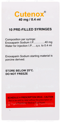 Cutenox 40mg Injection 0.4ml Cutenox 40mg Injection 0.4ml