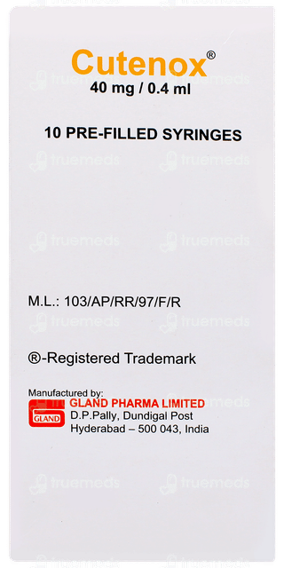 Cutenox 40mg Injection 0.4ml