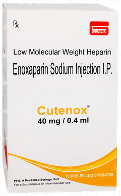 Cutenox 40mg Injection 0.4ml Cutenox 40mg Injection 0.4ml