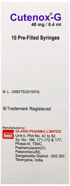 Cutenox G 40Mg Injection 0.4Ml