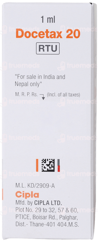 Docetax 20 Rtu Injection 1Ml